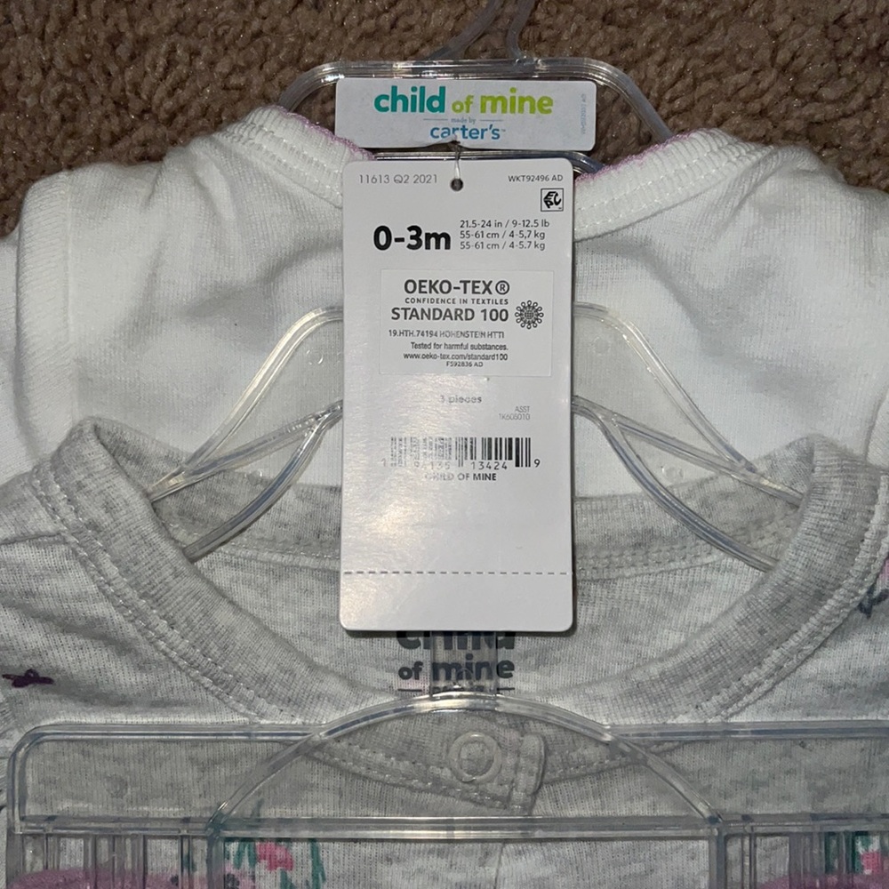 New WT 0-3months Carter 3pc